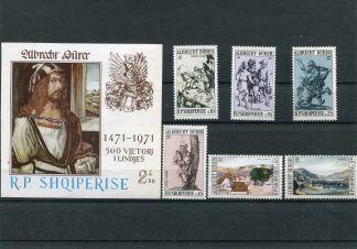 ALBANIA 1971 ARTE YV.1298/03+BF16