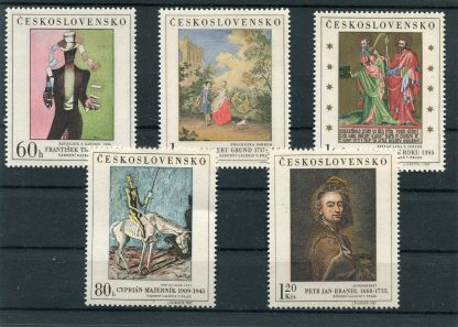 CECOSLOVACCHIA 1967 ARTE YV.1601/05