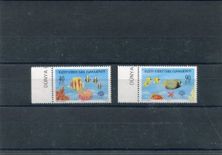 CIPRO TURCA 1998 ANNO DELL'OCEANO E PESCI UNIF.465/66
