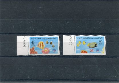 CIPRO TURCA 1998 ANNO DELL'OCEANO E PESCI UNIF.465/66