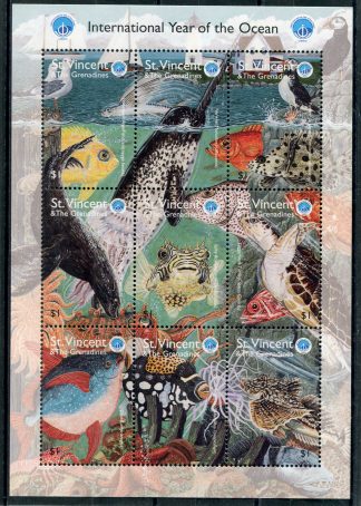 SAN VINCENZO 1998 ANNO DELL'OCEANO E PESCI YV.3545/53