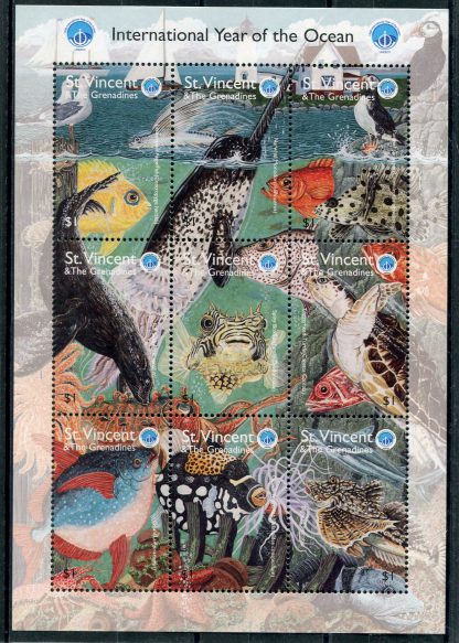 SAN VINCENZO 1998 ANNO DELL'OCEANO E PESCI YV.3545/53