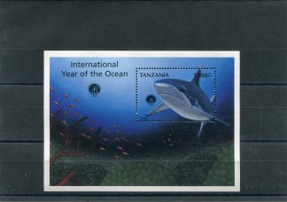 TANZANIA 1998 ANNO DELL'OCEANO E SQUALI YV.BF354