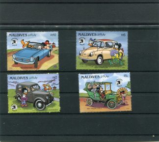 MALDIVE 1989 WALT DISNEY E AUTO YV.1215/18
