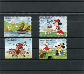 MALDIVE 1990 WALT DISNEY E SPORT YV.1246/49