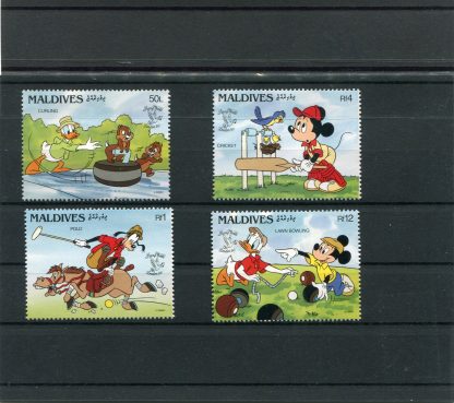 MALDIVE 1990 WALT DISNEY E SPORT YV.1246/49