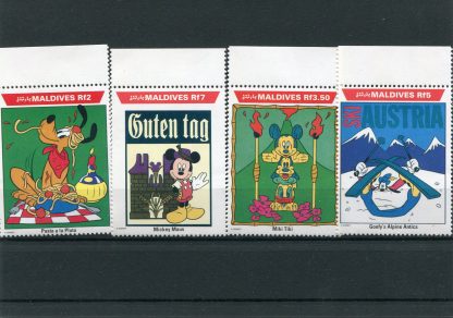 MALDIVE 1992 WALT DISNEY YV.1493/96