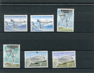 BELGIO 1960 PARACADUTISMO UNIF.1133/38