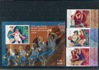 LETTONIA 2009  PALLACANESTRO UNIF.761/63+BF27
