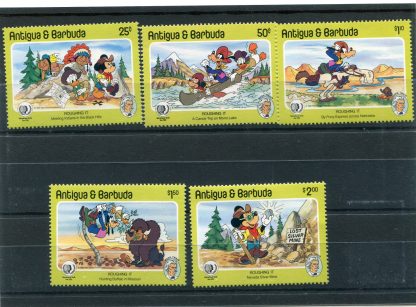 ANTIGUA 1985 WALT DISNEY YV.870/74
