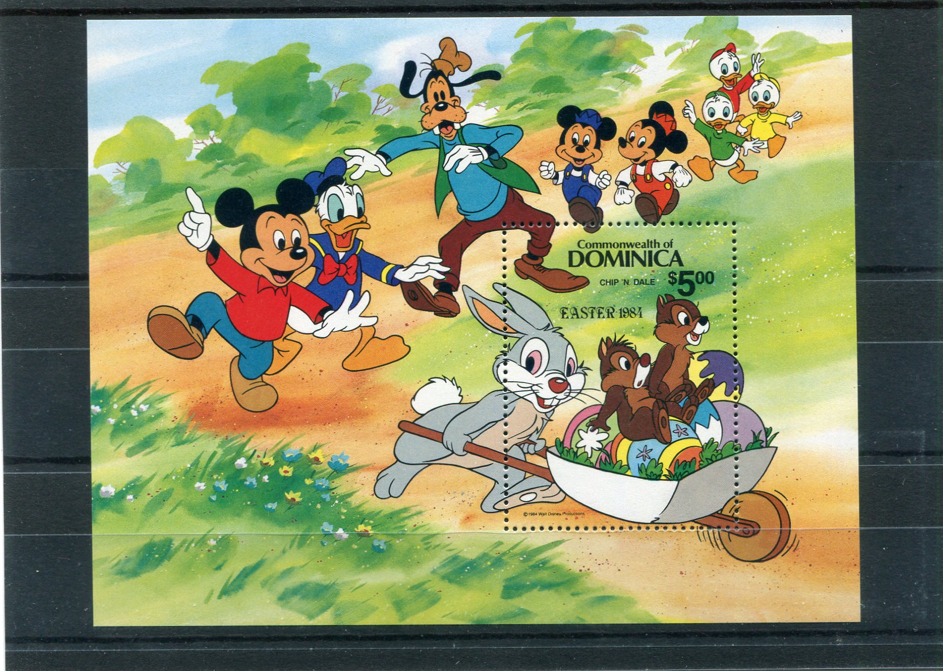 Пасха в 1984 году. Марки Disney. Марки с мультфильмами. Почтовые марки Мики Маус. Дисней 1984 марки.