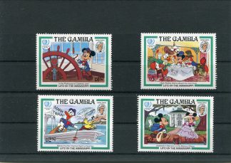 GAMBIA 1985 WALT DISNEY YV.551/54