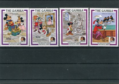 GAMBIA 1985 WALT DISNEY YV.555/58