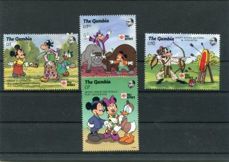 GAMBIA 1991 WALT DISNEY YV.1027/30