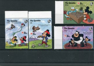 GAMBIA 1991 WALT DISNEY YV.1048/51