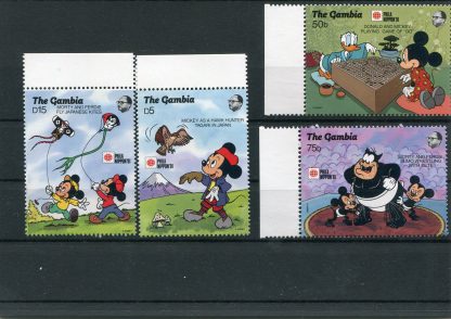 GAMBIA 1991 WALT DISNEY YV.1048/51