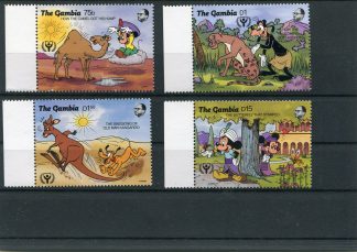 GAMBIA 1991 WALT DISNEY YV.1093/96