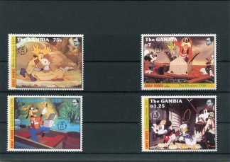 GAMBIA 1992 WALT DISNEY YV.1246/49