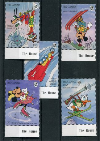GAMBIA 1993 WALT DISNEY E SPORT INVERNALI YV.1613/16