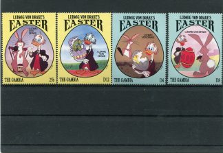 GAMBIA 1994 WALT DISNEY E PASQUA YV.1613/16