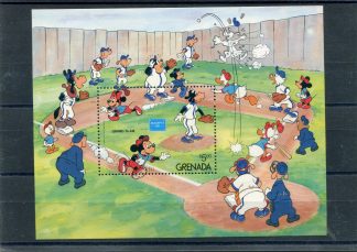 GRENADA 1986 WALT DISNEY E BASEBALL YV.BF150A