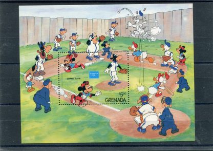 GRENADA 1986 WALT DISNEY E BASEBALL YV.BF150A