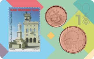 Stamp and coin card