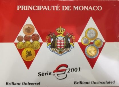 2001 - Divisionale Monaco Prima emissione in euro