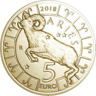 2018 - 5 Euro serie “Zodiaco” «Ariete»