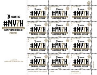 2018 - Juventus campione d' Italia 2017-2018 Minifoglio