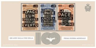 2018 - 100° fine prima guerra mondiale - Foglietto