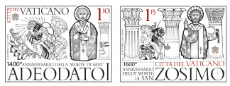 2018 -I Papi Santi: 1400° morte di Sant' Adeodato e 1600° morte di San Zosimo