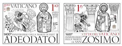 2018 -I Papi Santi: 1400° morte di Sant' Adeodato e 1600° morte di San Zosimo
