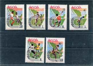 ANGOLA 1986 CALCIO E CAMPIONATI MONDIALI YV.716/21