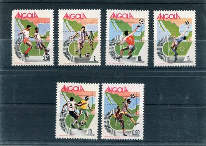 ANGOLA 1986 CALCIO E CAMPIONATI MONDIALI YV.716/21