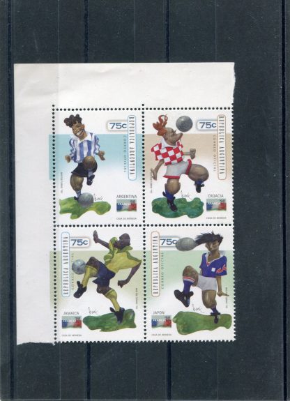 ARGENTINA 1998 CALCIO E CAMPIONATI MONDIALI YV.2029/32