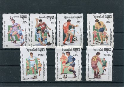 CAMBOGIA 1991 CALCIO E CAMPIONATI MONDIALI YV.988/94