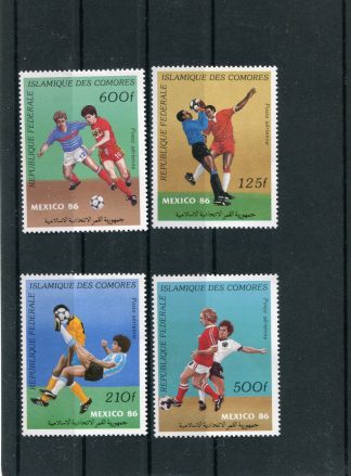COMORES 1986 CALCIO E CAMPIONATI MONDIALI YV.A229/32