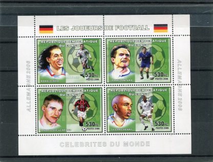 CONGO BELGA 2006 CALCIO E CAMPIONATI MONDIALI YV.1675/78