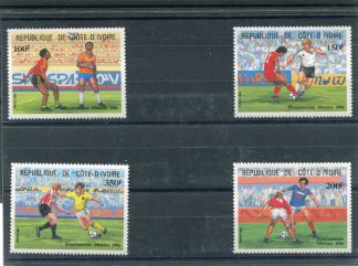 COSTA D'AVORIO 1984 CALCIO E CAMPIONATI MONDIALI YV.691/94