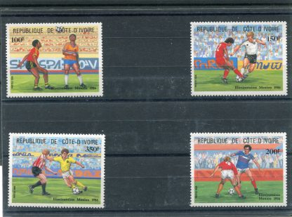 COSTA D'AVORIO 1984 CALCIO E CAMPIONATI MONDIALI YV.691/94