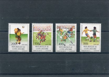 COSTA D'AVORIO 1993 CALCIO E CAMPIONATI MONDIALI YV.913/16