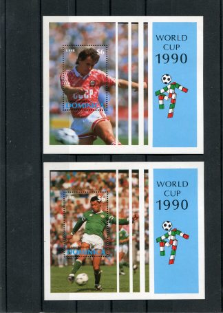 DOMINICA 1990 CALCIO E CAMPIONATI MONDIALI YV.BF173/174