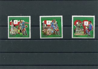 GUINEA 1989 CALCIO E CAMPIONATI MONDIALI  YV.908/910