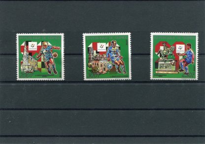 GUINEA 1989 CALCIO E CAMPIONATI MONDIALI  YV.908/910