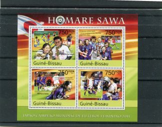GUINEA BISSAU 2011 CALCIO E CAMPIONATI MONDIALI  YV.3957/60
