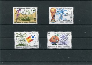 GUINEA EQUATORIALE 1982 CALCIO E CAMPIONATI MONDIALI  YV.182/85