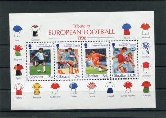 GIBILTERRA 1996 CALCIO  E CAMPIONATI EUROPEI UNIF.BF29