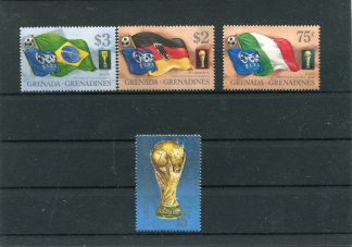 GRENADA GRENADINE 1990 CALCIO E CAMPIONATI MONDIALI  YV.980/83