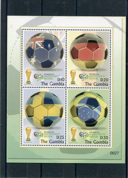 GAMBIA 2006 CALCIO  E CAMPIONATI MONDIALI YV.4580/83